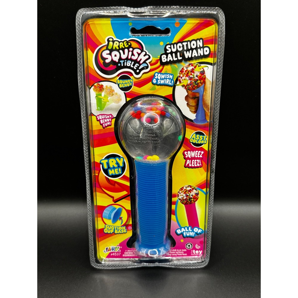 Ja-Ru Irre-Squish-Tible Suction Ball Wand Fidget Toy Green Squishy Sensory Ball